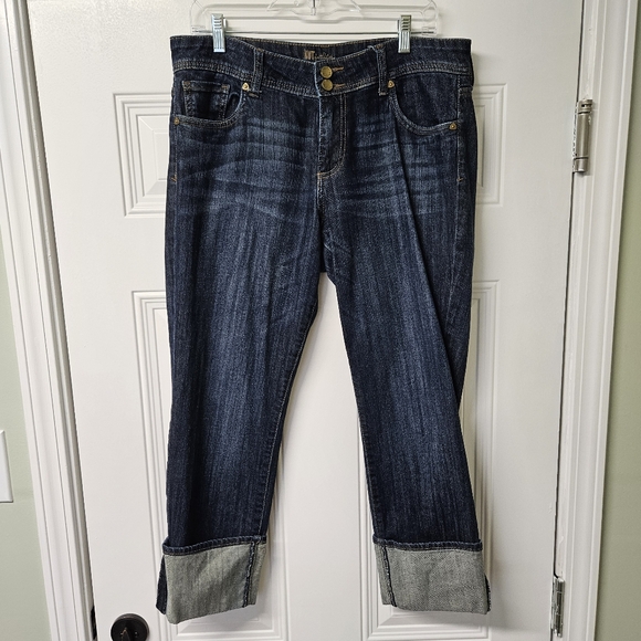 Kut From The Kloth Cameron Cuffed Straight-Leg Ankle Jean - Picture 1 of 8